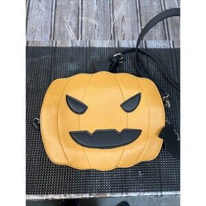 PVC Halloween Jack-O-Lantern Pumpkin Crossbody Purse